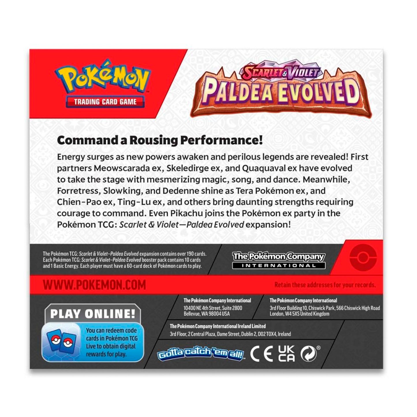 Scarlet & Violet Paldea Evolved Pokémon TCG